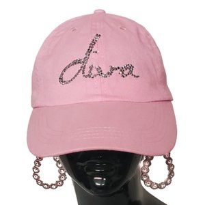 Diva Swarovski Crystals & Studs Light Pink Baseball Cap. New!!!